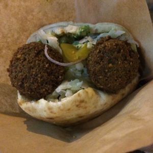 falafel pita  at The HipPea in Long Beach