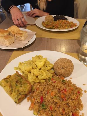 Typical mixed dish, four tastings (14€). at Amaranta Bio Bistrot in Rovereto