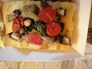 Focaccia at Black Sheep Raw • Vegan Lab & Bistrot in Trento