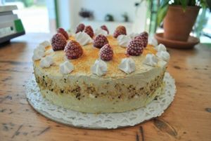 Wonderful cake at Black Sheep Raw • Vegan Lab & Bistrot in Trento