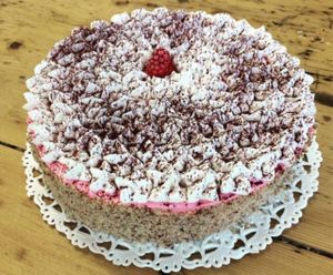 Wonderful cake at Black Sheep Raw • Vegan Lab & Bistrot in Trento