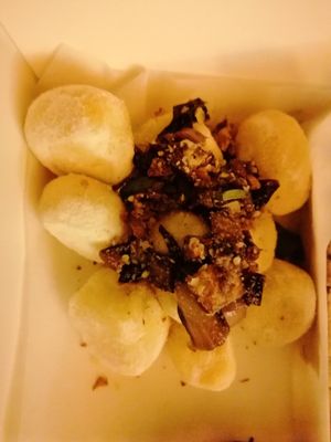 Gnocchi at Black Sheep Raw • Vegan Lab & Bistrot in Trento