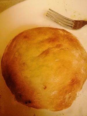 Pizza ripiena at Black Sheep Raw • Vegan Lab & Bistrot in Trento