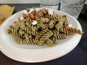 Pasta di lenticchie at Black Sheep Raw • Vegan Lab & Bistrot in Trento