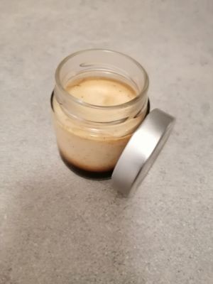 Creme caramel at Black Sheep Raw • Vegan Lab & Bistrot in Trento