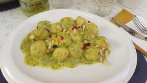 Gnocchi at Black Sheep Raw • Vegan Lab & Bistrot in Trento