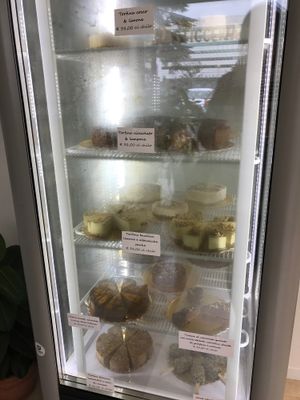 The cakes! at Black Sheep Raw • Vegan Lab & Bistrot in Trento