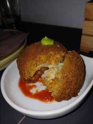 Arancino at Black Sheep Raw • Vegan Lab & Bistrot in Trento