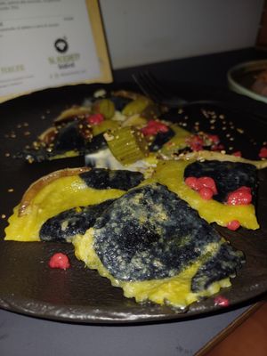 Ravioli at Black Sheep Raw • Vegan Lab & Bistrot in Trento