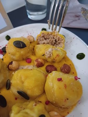 Gnocchi at Black Sheep Raw • Vegan Lab & Bistrot in Trento