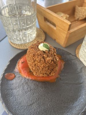 Arancini  at Black Sheep Raw • Vegan Lab & Bistrot in Trento