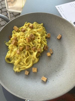 Carbonara   at Black Sheep Raw • Vegan Lab & Bistrot in Trento