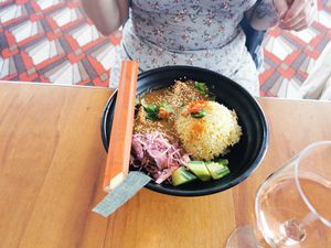 Katsu bowl at Eat Me in Scarborough