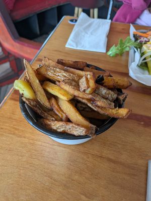 Homemade chips at Eat Me in Scarborough