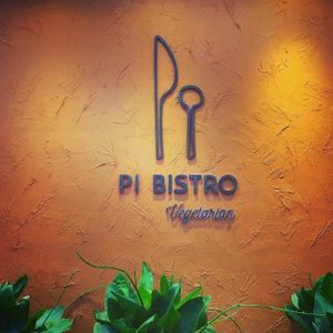 the entrance at Pi Vegetarian Bistro in Ho Chi Minh City