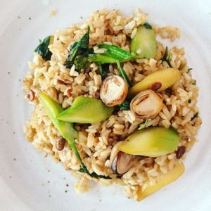 Fried rice w/ fermented soybean at Pi Vegetarian Bistro in Ho Chi Minh City