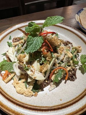 Fig salad   at Pi Vegetarian Bistro in Ho Chi Minh City