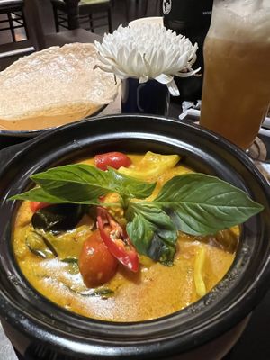 Curry and rice   at Pi Vegetarian Bistro in Ho Chi Minh City