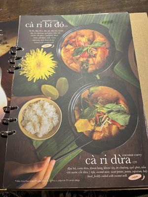 Menú  at Pi Vegetarian Bistro in Ho Chi Minh City