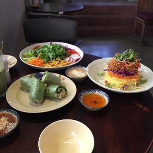 Yummy! Try the green Mango Salad! at Pi Vegetarian Bistro in Ho Chi Minh City