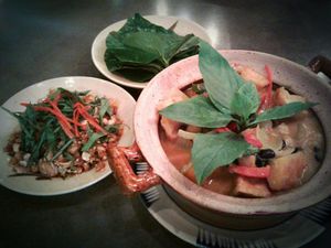 Pumpkin curry and lemongrass chilli wraps at Pi Vegetarian Bistro in Ho Chi Minh City
