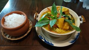 Coconut curry at Pi Vegetarian Bistro in Ho Chi Minh City
