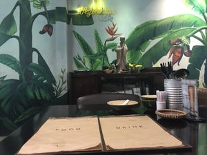 A bit of the interior.  at Pi Vegetarian Bistro in Ho Chi Minh City