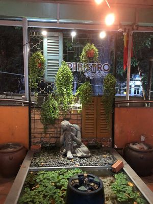 Outdoor area at Pi Vegetarian Bistro in Ho Chi Minh City