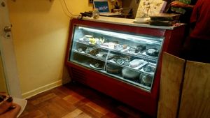 cakes on display  at Viveg in Santiago