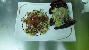 Alcachofa marinada at Daniela - Creative Vegan Cuisine in Los Cristianos