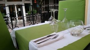 The table setting at Daniela - Creative Vegan Cuisine in Los Cristianos