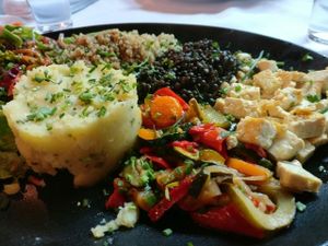 Assiette Veggie at La Salamandre in Etretat