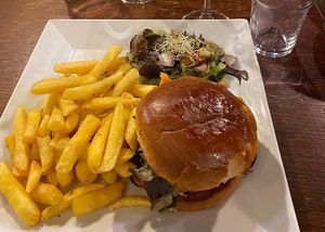 Veggi burger  at La Salamandre in Etretat
