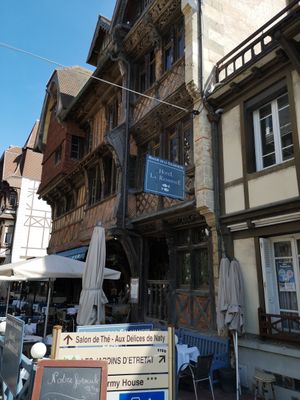 Outside at La Salamandre in Etretat