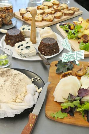 Delicious vegan homemade cheese at Végétalise-toi in Paris