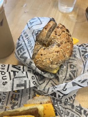 everything bagel is divine   at Pavement Coffeehouse - Fenway in Boston