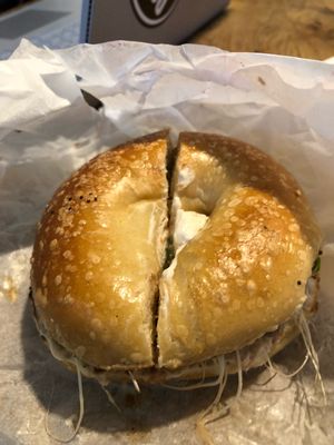 Vegan tequila bagel  at Pavement Coffeehouse - Gainsborough St in Boston