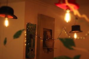 Details from the back room at Qupi Cafe and Bistro in Edinburgh