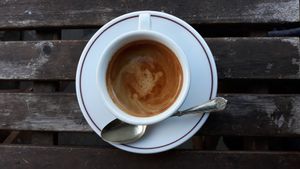 espresso at Qupi Cafe and Bistro in Edinburgh