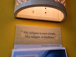 some wisdom at Himalaya Cafe in Edinburgh