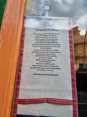 some more wisdom at Himalaya Cafe in Edinburgh