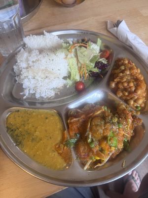 Vegan Thali   at Himalaya Cafe in Edinburgh