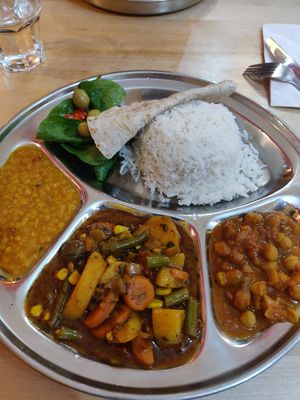 Thali at Himalaya Cafe in Edinburgh