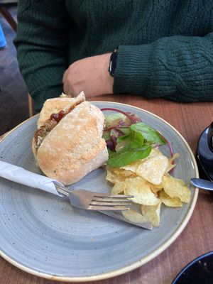 Haggis onion and cheese   at The Flame Tree Cafe in Dundee