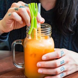 Fresh squeezed juice.  at The Flame Tree Cafe in Dundee