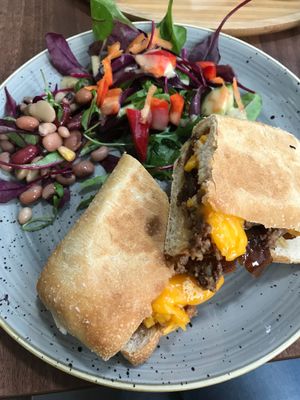 Vegan Haggis and Violife Panini - one of my favourites! at The Flame Tree Cafe in Dundee
