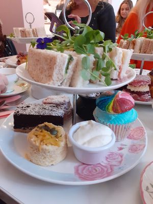 Vg afternoon tea at The Great British Cupcakery in Newcastle Upon Tyne