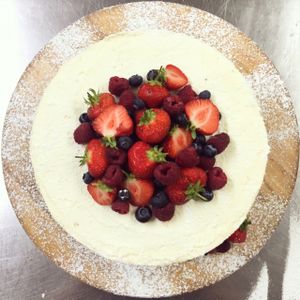 Vegan Victoria sponge  at The Great British Cupcakery in Newcastle Upon Tyne