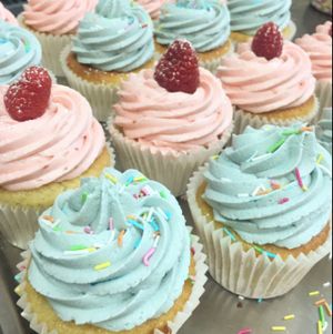 Vegan cupcakes at The Great British Cupcakery in Newcastle Upon Tyne