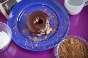 Chocolate at Nana's Donuts in Charleston